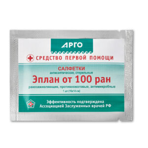 Салфетки антисептические стерильные «Эплан от 100 ран», 1 шт